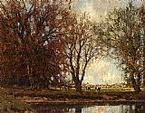 Arnold Marc Gorter Canvas Paintings - A View Of The Vordense Beek